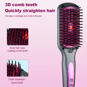 New Infrared Straightening Comb/straightener/fluffy Comb Curling Iron/straightening Comb Salon（Wechat:13510231336） thumbnail-2