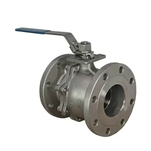 Industrial Valve ANSI 150lb DN200 CF8 CF8m 304 316 Wcb Full Port Manual Flanged Stainless Steel Floating Ball Valves thumbnail-2