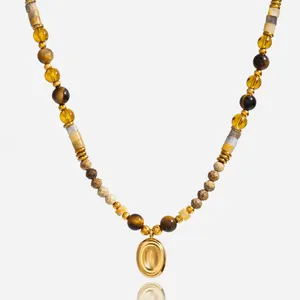 HonHo 316L Stainless Steel Necklace With 18K Gold PVD Coating - 2-Year Color Retention thumbnail-3