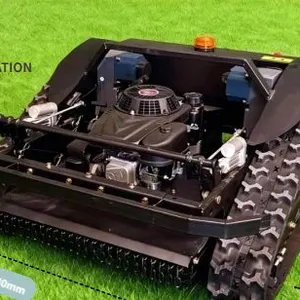 Vigorun VTLM600 RC Crawler Lawn Mower 600mm Cut Gasoline Engine Flail Blade Slope Grass Cutter thumbnail-2