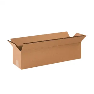 Custom Long Corrugated Kraft Box, Rectangle Shipping Carton for Flower Umbrella Plant Packaging thumbnail-1