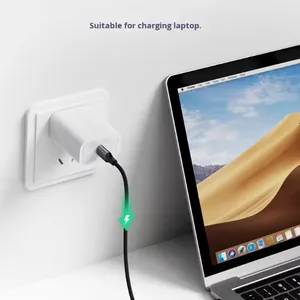 65W GaN Power Bank With Wall Plug, 5000mAh Portable Charger for Phones & Tablets, White thumbnail-4