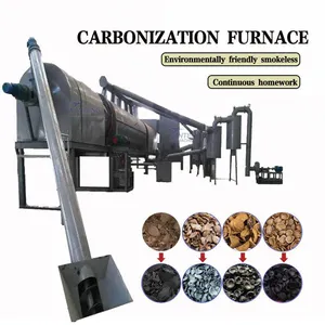 Continuous Carbonization Furnace for Sawdust and Scraps Discarded Wooden Pallets EPC thumbnail-1