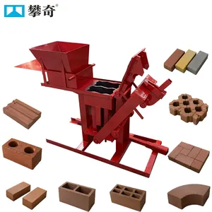 Manual Clay Brick Machine | Hand Operated Soil Brick Maker | Solid Clay Brick Hollow Block Paver Brick Making Machine thumbnail-1