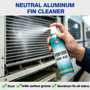 GRB-828 Neutral Aluminum Fin Cleaner Remove Floc Dust Oil Stains For EMU Subway Air Conditioning Cooling Fins OEM ODM thumbnail-1