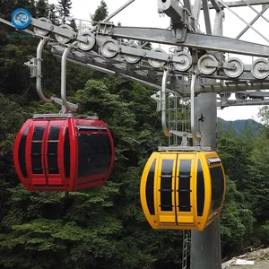 Dq Tourism Ropeway Cable Car Aerial Tramway Cabin Low-Noise Chairlift Weatherproof Seats Alpine Regions Speed Cableway System thumbnail-1