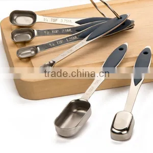 Set of 6 Non Slip Handles Stainless Steel Measuring Spoon Set Quality Choice thumbnail-3