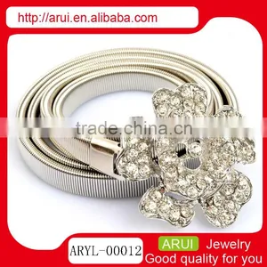 2014 Fashion Body Jewelry Silver Flower Waist Chain Belt Belly Chains thumbnail-1