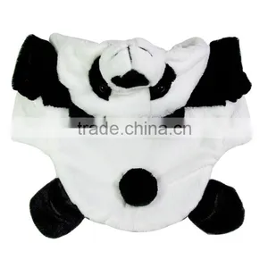 3D Dog Panda Clothes With Shorn Velvet Material and Rhombic Cotton-padded Lining Fit for Autumn and Winter thumbnail-2