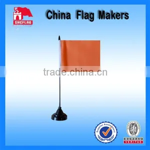Custom Blank Orange Polyester Desk Table Flag Quality Choice thumbnail-1