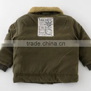 Japanese Wholesale Products High Quality Cute New Born Babies Clothes Jacket for Boys Children Winter Garment thumbnail-3