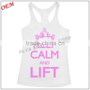 Ladies Cotton/elastane Racer Back Sexy Gym Singlet Tops Quality Choice thumbnail-5