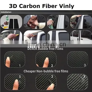 Economic Bubble Free 3d Carbon Fiber Vinyl Film thumbnail-5