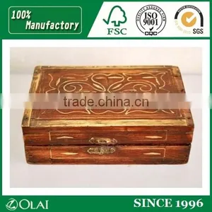 Antique Original Brass Work Box For Perfume thumbnail-1
