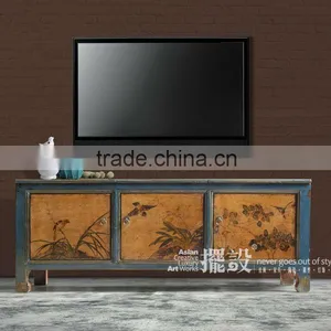 Chinese Antique TV Drawing Vanity Cabinet thumbnail-1