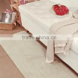 Water Absorbent Coral Fleece Memory Foam Thick Sponge Non-slip Microfiber Bathroom Mats for Living Room and Kitchen Floor thumbnail-6