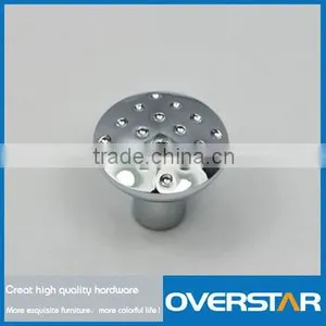 80mm Small Cabinet Knobs,Roundness Chrome Office Cabinet Knobs,Square Brushed Zinc Alloy Knobs thumbnail-3