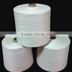 SELL YARN: POLYSTER/COTOTN( 65/35; 75/25; 80/20; 70/30,...) CARDED FOR WEAVING AND KNITTING NE: 20s,30s,45s,20/2,30/2,45/2,... thumbnail-1