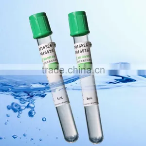Green Cap Vacuum Blood Lithium Sodium Heparin Test Tube thumbnail-1