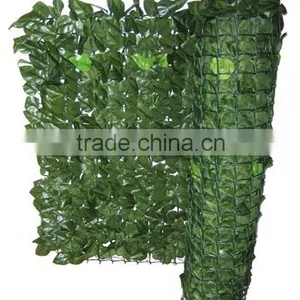 100X300cm Outdoor Decorative Peach Leaves Fence Garden Plastic Fence thumbnail-1