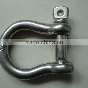 SUS 304/316/316L Stainless Steel Large Bow Shackle thumbnail-1