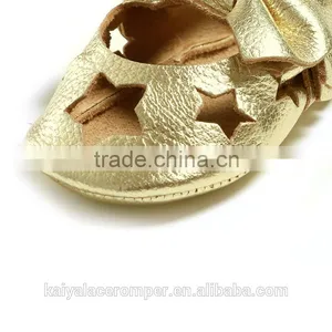 Gold Baby Moccasins,Baby Toddler Leather Moccasins,Crib Shoes Quality Choice thumbnail-4