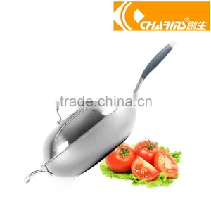 Stainless Steel Korean Wok With Glass Lid thumbnail-1