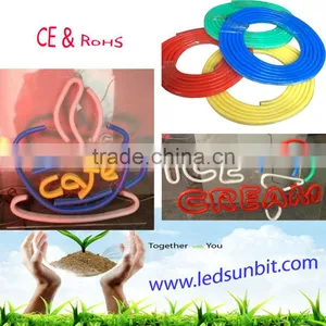 Ultra-thin Led Neon Light 12V Colored Cover Led Neon Flex Rope Light thumbnail-1