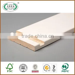 White Primed Paint Door Gypsum Board Ceiling Wooden Jamb Frame For Indoor thumbnail-1