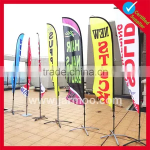 Personalized Logo 110g Knitted Polyester Feather Beach Banner thumbnail-4