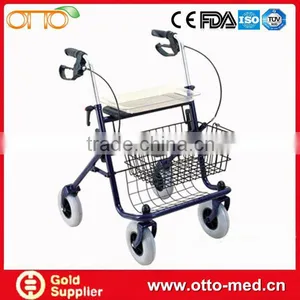 Steel Disabled Folding Walker Rollator thumbnail-1