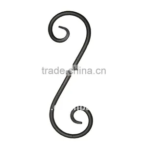 S Rod,Decorative Wrought Iron Scroll,375x125mm thumbnail-1