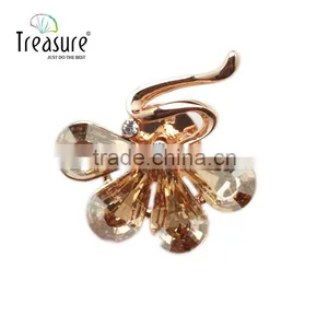 Gemstone Jewelry ga Color Flower Brooch Pin for Christmas Brooch Gift thumbnail-1