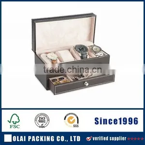 Brown Watch Cufflink Package for Watches or Jewelry thumbnail-1