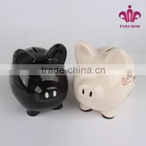 Ceramic Funny Inscriptions on the Piggy Bank the Piggy Bank thumbnail-1