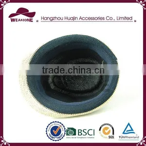 China Manufacturer Short Brim Fedora Hat, Custom Fedora Hat thumbnail-4