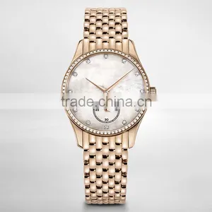 Ladies Fashion Stainless Steel and Leather Belt Watch thumbnail-1