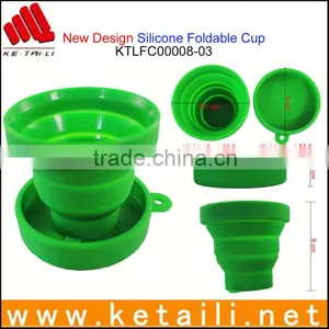 Shenzhen Promotional Travel Gifts Silicone Rubber Folding Cup Collapsible Cups thumbnail-4