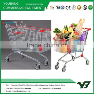 HOT SALE! 130L Russian Style Double Wire Leg Shopping Trolley thumbnail-1