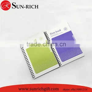 2015 Hot Sell Double Cover Cheap Spiral Notebook A7 A6 A5 B5 Wholesale thumbnail-2
