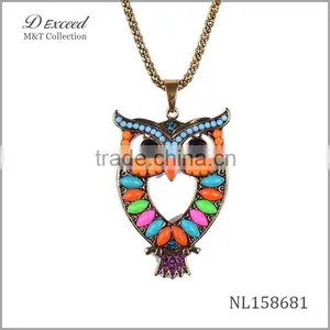 Factory Wholesale Owl Pendant Necklace,cute Owl Pendant Necklace NL158680-1 thumbnail-2