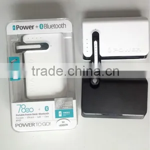 2014 New! Power Bank + Blue Tooth at 7800 MAh Capacity Hotsale Power Bank thumbnail-1
