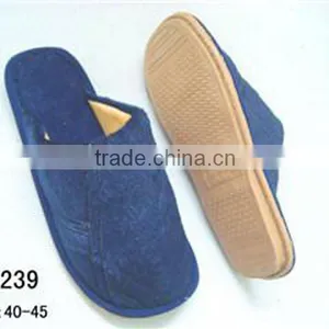 Fashion Warm Indoor Slippers, Nude Men Winter Indoor Slippers, Navy Hotel Slipper thumbnail-1