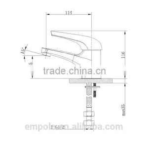 Solid Brass Small Faucet in High Quality With Water Extension 06 1101 thumbnail-2