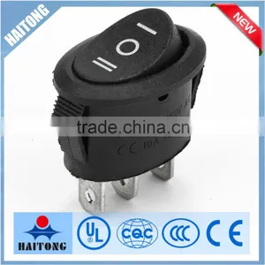 Black 6A 250V Boat Rocker Switch 3 Way 3pin Rocker Switch T85 thumbnail-1