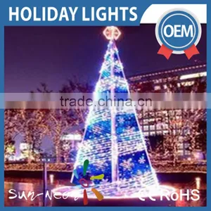 Hot Sale Lighted Christmas Cone Tree Nice Design Big Outdoor Decorated Christmas Trees for Sale thumbnail-1