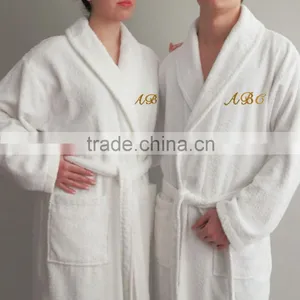 2016 Wholesale Easaful Cheap Bathrobe 100% Cotton thumbnail-2