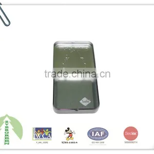Custom Squre Tin Box With Non-pin Hinge, Embossing Logo thumbnail-2
