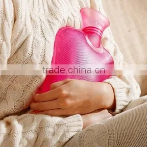 Hot PVC Hot- Water Bottle Classic Big Capacity Pink Anti-scald thumbnail-1