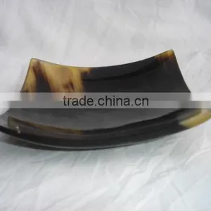 Buffalo Horn Plates in Square Shape Made From Natural Buffalo Horn Suitable for Home Stores thumbnail-1